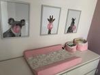 Posters kinderkamer dieren roze accent A4 formaat, Ophalen of Verzenden, Zo goed als nieuw, Wanddecoratie