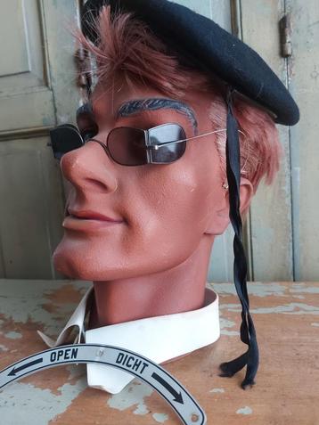 Antieke spoorwegen bril railroad glasses dubbele protectie g beschikbaar voor biedingen