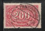Duitsland 1922 - 200 mark, Ophalen of Verzenden, Overige periodes, Gestempeld