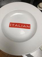 Italiaans Bord - Wit 1 hele grote en 5 grote, Huis en Inrichting, Keuken | Servies, Gebruikt, Ophalen of Verzenden, Bord(en), Effen
