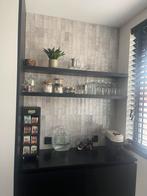 Retro grijze tegels – Kaiser Cloud 5x25 cm, Doe-het-zelf en Verbouw, Tegels, Zo goed als nieuw, Minder dan 5 m², Wandtegels, Keramiek