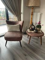 Mooie bijzettafel met fauteuil van Riverdale., Huis en Inrichting, Tafels | Bijzettafels, Ophalen, Zo goed als nieuw, Rond