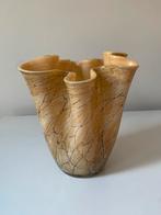 Golvende vaas van geaderd glas, Ophalen, Overige kleuren, Minder dan 50 cm, Glas