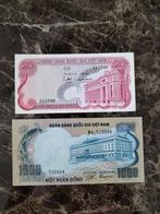 2 UNC biljetten Vietnam gratis verzending, Ophalen of Verzenden, Zuidoost-Azië