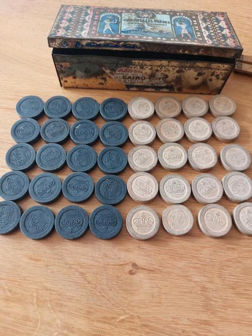 damstukken antiek, Hobby en Vrije tijd, Gezelschapsspellen | Bordspellen, Gebruikt, Een of twee spelers, Ophalen of Verzenden