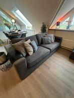 Grijze bank 220x90 - Gebruikt, Ophalen, Gebruikt, Stof