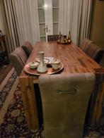 Te koop mangohouten tafel, Ophalen, 200 cm of meer, 50 tot 100 cm, Zo goed als nieuw