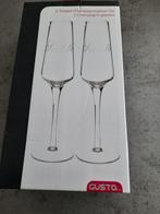 Champagneglazenset 2 delig Gusta, Ophalen of Verzenden, Nieuw, Overige stijlen