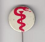 Esculaap speldje Arts Dokter, Verzamelen, Gebruikt, Niet vindbaar, Niet vindbaar, Speldje of Pin