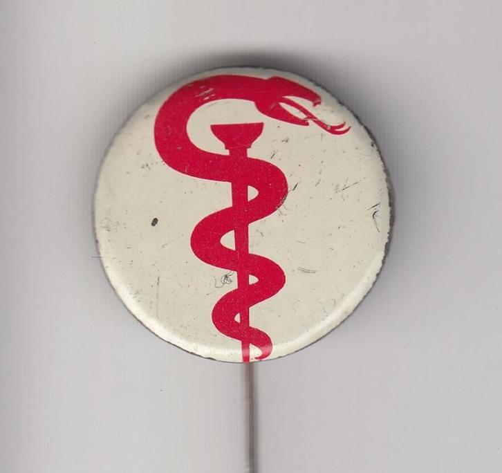 Esculaap speldje Arts Dokter, Verzamelen, Speldjes, Pins en Buttons, Gebruikt, Speldje of Pin, Overige onderwerpen, Ophalen of Verzenden