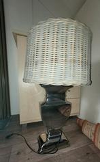 Mooie Grote Lamp met Rotan Kap, Ophalen of Verzenden, Gebruikt, Overige typen