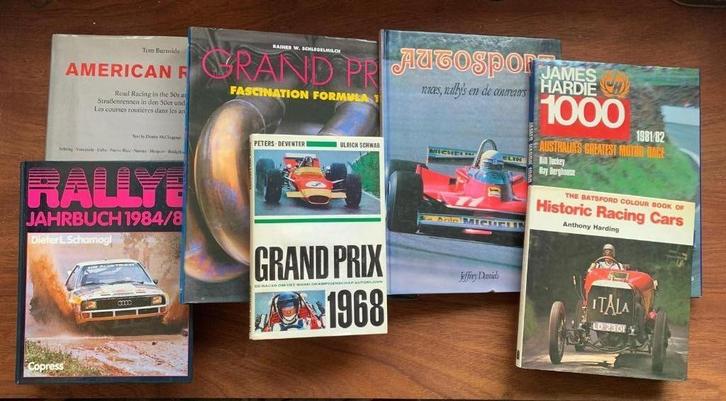 7 boeken over de geschiedenis van Racing o.a. Grand Prix, Boeken, Auto's | Boeken, Zo goed als nieuw, Algemeen, Ophalen of Verzenden