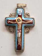 Kruisje als hanger, geëmalieerd, lengte 3 cm, Ophalen of Verzenden