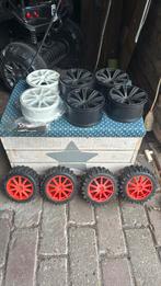 Fg wielen  witte leopard zwarte monstertruck nieuw, Hobby en Vrije tijd, Ophalen of Verzenden