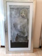 Schilderij met rvs lijst - Abstracte kunst, Ophalen of Verzenden