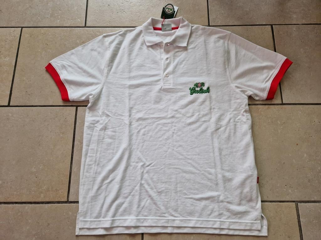 Grolsch Bier heren polo maat L *NIEUW*, Ophalen of Verzenden, Nieuw, Maat 52/54 (L), Wit