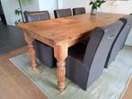 Eettafel + stoelen, Ophalen, Gebruikt, 200 cm of meer, 50 tot 100 cm