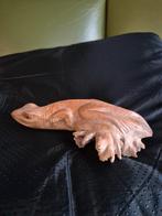 Hout sculptuur Kikker, Ophalen of Verzenden