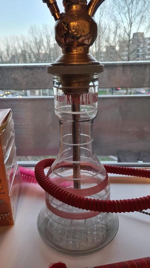 Waterpijp / Khalil Mamoon – Trimetal, Verzamelen, Rookartikelen, Aanstekers en Luciferdoosjes, Gebruikt, (Water)pijp, Ophalen