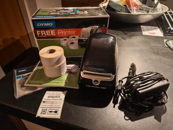 Dymo 450 Labelwriter met extra labels, Computers en Software, Printers, Zo goed als nieuw, Printer, Thermo-printer, Ophalen of Verzenden