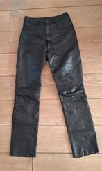 Zwarte vintage leren broek, maat 34 (maat 27), Zwart, Ophalen of Verzenden, Maat 36 (S), Lang