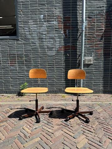 Deens design bureaustoelen, Jorgen Rasmussen werkstoelen beschikbaar voor biedingen