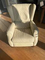 Relaxstoel leer natuzzi zand kleur, Ophalen, Gebruikt, Minder dan 75 cm, Leer
