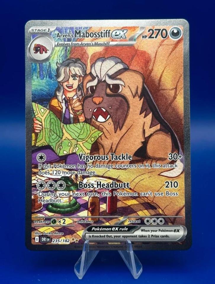 Arven’s mabosstiff 235/182, Hobby en Vrije tijd, Verzamelkaartspellen | Pokémon, Nieuw, Losse kaart, Ophalen of Verzenden