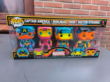 Funko Pop Marvel Neon 4 - pack beschikbaar voor biedingen