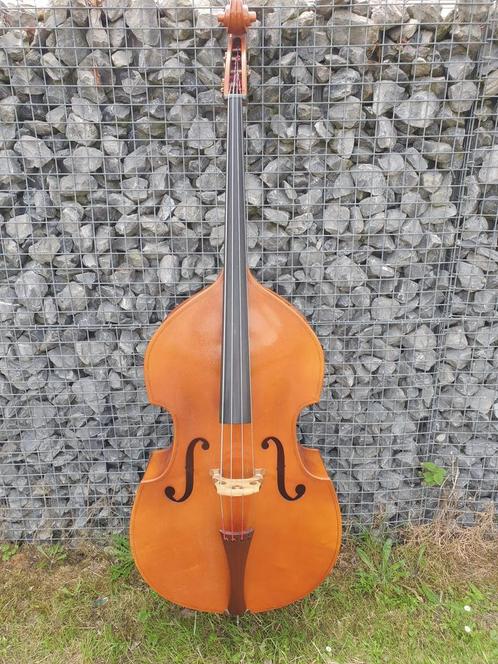 Duitse contrabas uit de jaren '70 - 3/4, Muziek en Instrumenten, Strijkinstrumenten | Contrabassen, Gebruikt, Ophalen