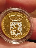Gouden tientje 1897 parels los (G2), Goud, Ophalen of Verzenden