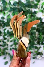 Houten prikkers met houder uit Zuid Amerika, Huis en Inrichting, Ophalen of Verzenden, Zo goed als nieuw, Hout