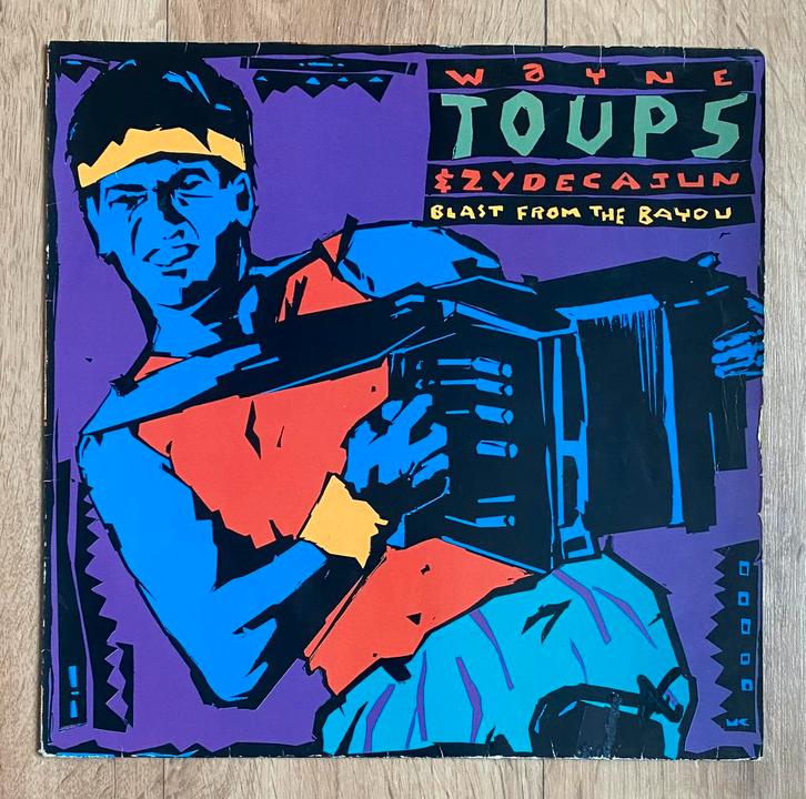 WAYNE TOUPS & ZYDECAJUN B- Blast From The Bayou ( LP 1989 ), Cd's en Dvd's, Vinyl | Jazz en Blues, Gebruikt, Jazz en Blues, 1980 tot heden