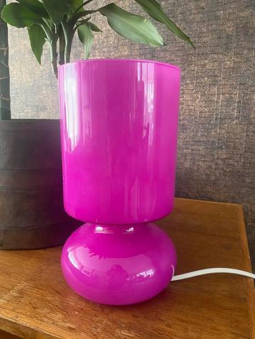 IKEA lykta lamp fuchsia roze mushroom jaren 80