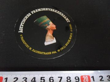 sticker nefertete nefertiti egypte verkeersbureau frankfurt beschikbaar voor biedingen