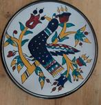 Wandbord met gestileerde blauwe vogel klein | aardewerk, Antiek en Kunst, Antiek | Wandborden en Tegels, Ophalen