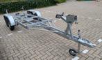 Boottrailer, dubbelassig, staal, Watersport en Boten, Ophalen, Minder dan 1500 kg, Gebruikt, Sloepentrailer
