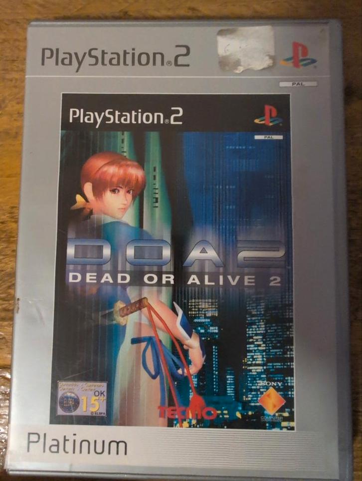 Dead or Alive 2 - PS2 Platinum, Spelcomputers en Games, Games | Sony PlayStation 2, Gebruikt, Vechten, 2 spelers, Vanaf 16 jaar