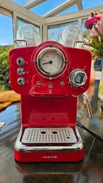 Espressomachine IKohs Retro – rood – met stoompijpje, Stoompijpje, Espresso apparaat, Gemalen koffie, Ophalen of Verzenden