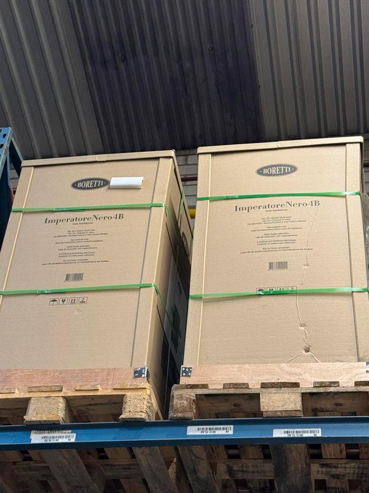 Boretti Imperatore Nero 4B Barbecue - Nieuw in doos!, Tuin en Terras, Buitenkeukens, Nieuw, Gas, Vrijstaand, Ophalen