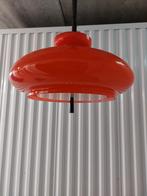 Vintage Raak Hanglamp - Oranje - Jaren 70, Huis en Inrichting, Lampen | Hanglampen, Ophalen, Vintage, Zo goed als nieuw, Glas