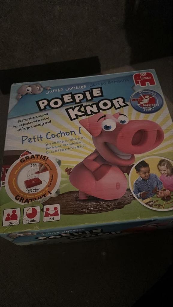Poepie Knor - Jumbo Kinderspel, Drie of vier spelers, Ophalen of Verzenden, Zo goed als nieuw
