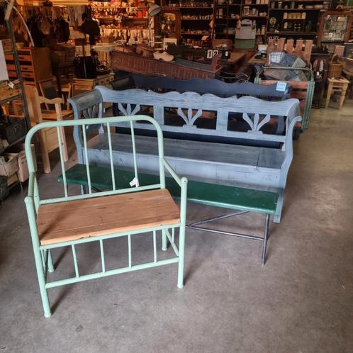 Klepbank, Klepbanken, hoekklepbank., Antiek en Kunst, Antiek | Meubels | Stoelen en Banken, Ophalen