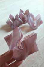 Glaskunst waxinelichthouder zakdoekmodel 7,50 ps, Antiek en Kunst, Antiek | Glas en Kristal, Ophalen of Verzenden