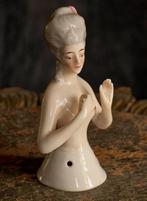Antieke flapper halfdoll GOEBEL Duits gemerkt 8.5 cm hoog, Antiek en Kunst, Verzenden