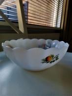 vintage acropal sculp fruits de france melkglas schaal, Antiek en Kunst, Ophalen of Verzenden