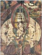 Tibetaanse Thangka: Avalokiteshvara/Lokeshwor, Antiek en Kunst, Kunst | Niet-Westerse kunst, Ophalen of Verzenden