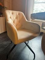 Crème fluwelen stoel met 360 draaifunctie – NIEUW, Ophalen, Zo goed als nieuw, Overige kleuren, Vijf, Zes of meer stoelen