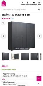 Kledingkast Milaan van Leen Bakker 5 deurs extra hoog, Ophalen, Kunststof, 200 cm of meer, Met hangruimte