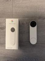 Google Nest Doorbell (batterij) + zwart hoesje, Verzenden, Ingebouwde camera, Zo goed als nieuw, Draadloos